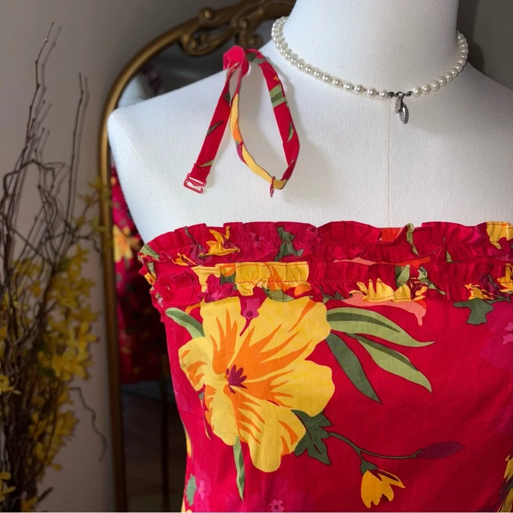 Vintage Y2K Giorgio Fiorlini Womens Dress Size 6 Floral NWT - Picture 9 of 11